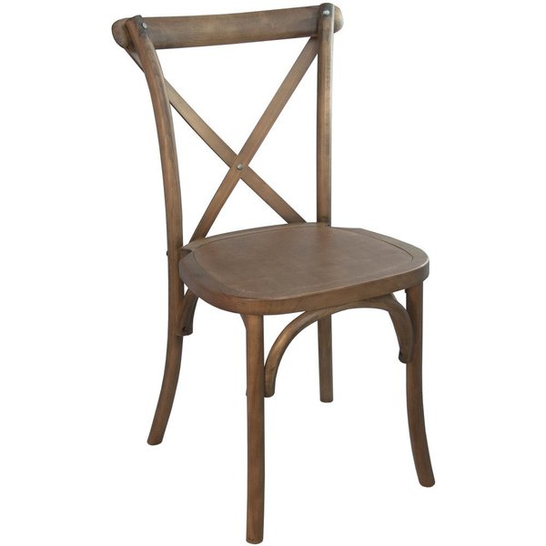 Flash Furniture Advantage Light Brown X-Back Chair X-BACK-LB